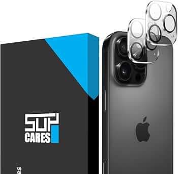 SupCares Premium Camera Lens Protector Tempered Glass Compatible For iPhone 16 Pro and iPhone 16 Pro Max With Installation Kit | Edge to Edge Coverage | Transparent | Pack of 2