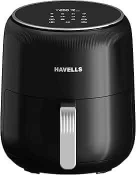 Havells Prolife Neo Air Fryer1500W| 4.5 L | Digital Air Fryer| 8 Pre-Sets| Aerocrisp Technology| 85% Less Oil Use| 60-Min Timer| 2Yr Door Step Warranty by Havells | Air-Fryer for Home Kitchen
