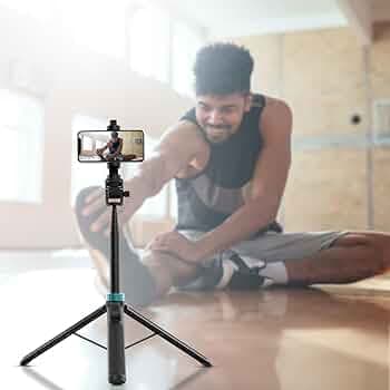 SKYVIK SIGNIPOD 1.75 metre Selfie Stick/Tripod Sturdy Stand with Blutooth Remote for Selfie/Video Recording/Photo/Live Stream/Vlog/YouTube for Smartphone, iPhone, Action Camera, Mics and Lights