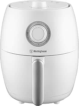 Westinghouse Simple Life 1000W 2.0L Air Fryer WKAFSL200 | 80-200° Temp Control, 0-30 min Timer, Insulated Handle | Compact, Non-Stick Easy Clean, Anti-Slip Feet | 2 Yr Warranty (WKAFSL200), 2 L, White