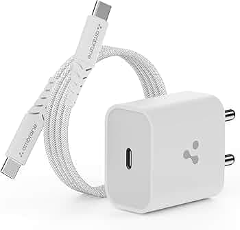Ambrane 20W Type C Mobile Charger Adapter, Fast Charging for Android, iPhone 16/15/14/13/12/11/X (Pro,/Plus/Max Series), Samsung, Google Pixel & Oppo,Vivo Other Type C Enabled Devices, (M20,White