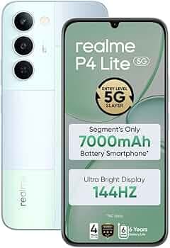 realme P4 Lite 5G (Mosaic Green, 128GB Storage), (6GB RAM)