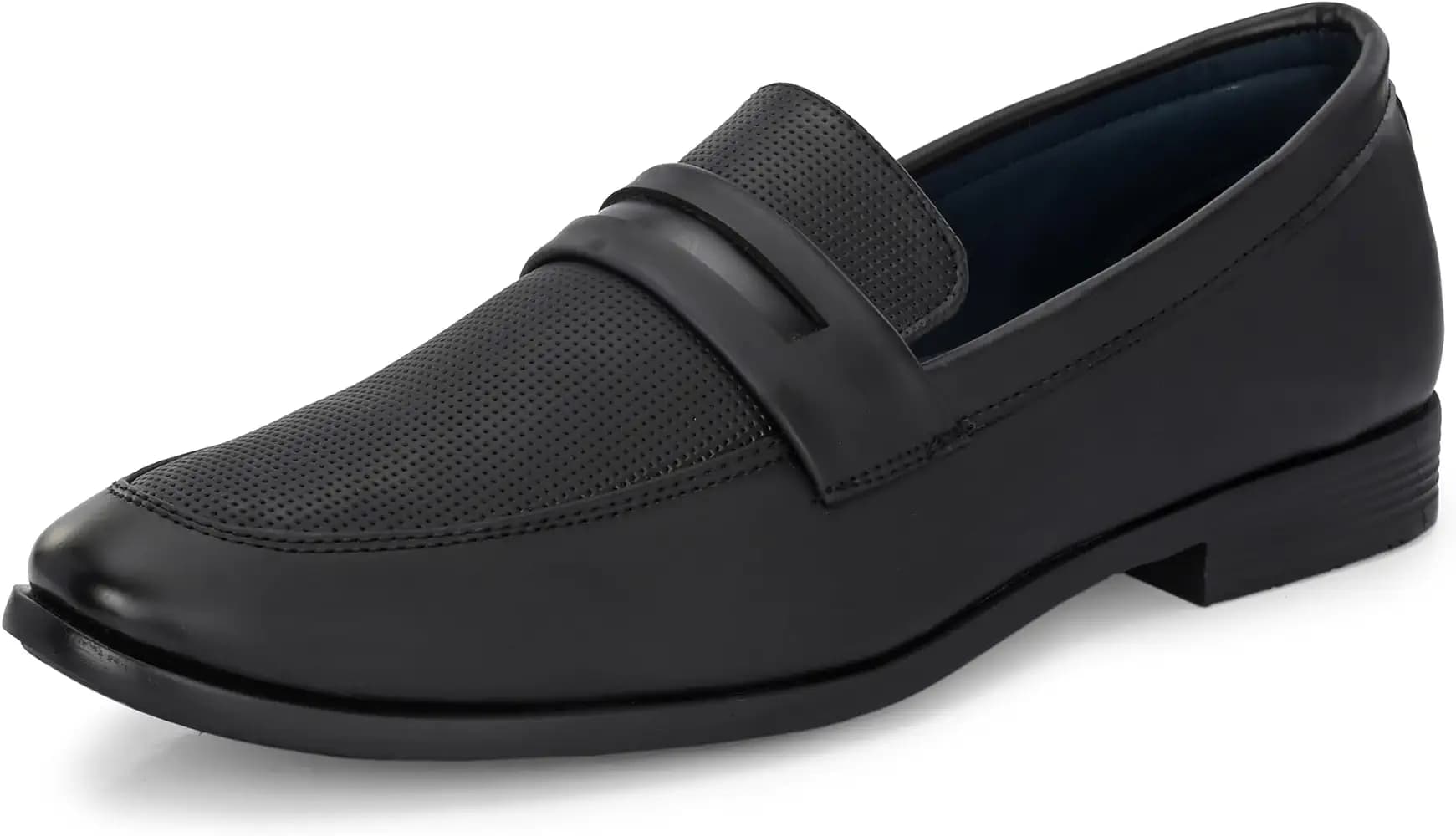 Centrino Formal Shoes for Men | Slip-On Dress Shoes with Cushioned Insole | Comfortable & Stylish Non Lace-Up Design for Office (9703)