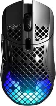 SteelSeries Aerox 5 Wireless - Lightweight Wireless Gaming Mouse - 18000 CPI - TrueMove Air Optical Sensor - Ultra-Lightweight Water Resistant Design – 180+ Hour Battery Life
