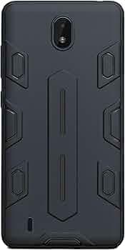 NIUKIN Soft Shield Pro Mobile Back Case for Nokia C01 Plus | Shockproof Scratchproof Cover | Black