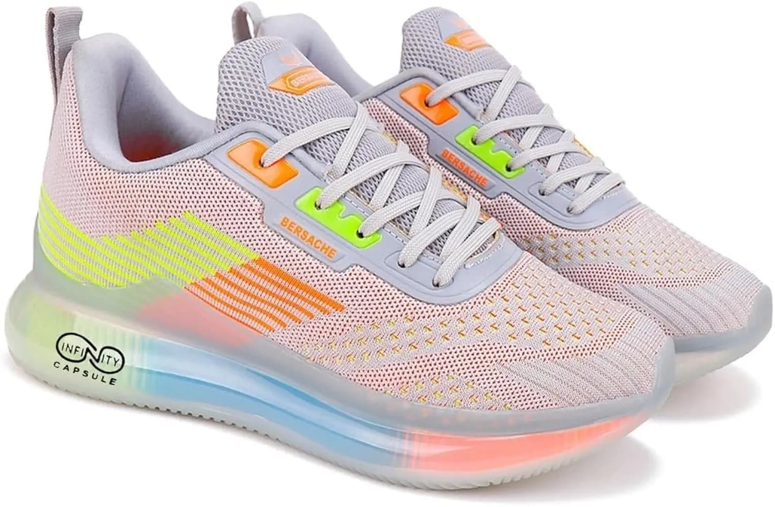 BERSACHE Premium Sports,Gym, Trending, Stylish Running Shoes for Men (Grey)