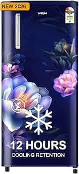 Whirlpool 184 L 2 Star Direct-Cool Single Door Refrigerator (205 WDE PRM 2S SAPPHIRE SERENA-Y, Blue, 2026 Model)