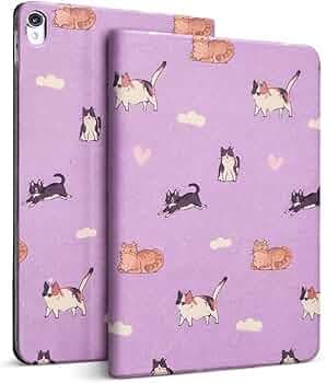 MOCA [Flexible Back] Case for 10.2 inch iPad 9th 8th 7th Generation 10.2" iPads 2021 2020 2019 Launch A2603 A2604 A2605 A2270 A2428 A2429 A2430 A2197 A2198 A2200 Flip Cover (Cats)