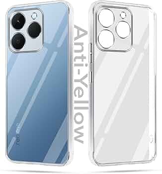 Jkobi Lifetime Anti-Yellow Clear Back Cover Case for Realme 15T | Realme Narzo 90 (Sleek Hard Crystal | Shockproof and Camera Protection)