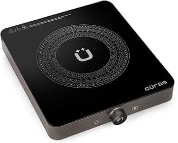 Cüraa IndiePro 2100 Watts Induction Cooktop for Indian Kitchens | 6 kV Surge Protection Design for Safety | Rotary Knob control with Timer | Incremental Heat Adjustment | 2 Year Warranty