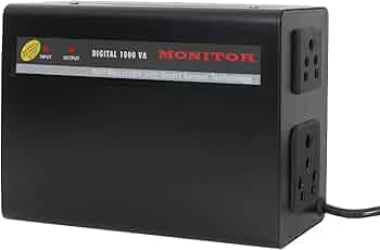 MONITOR Copper Smart TV Voltage Stabilizer for Smart TV , Set Top Box , Home Theater System/Gaming Console ( Black )