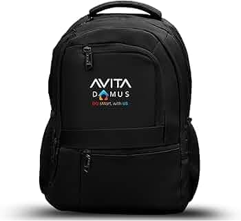 Everyday Compact Laptop Backpack with USB Charging Port | 30L | Water-Resistant Slim Office & College Bag | Fits Upto 46cm Laptop | Lightweight, Polyester – Black