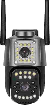 Maizic Smarthome SuperCam 360� Outdoor WiFi CCTV Camera 5MP+5MP | Dual Lens, Color Night Vision, AI Motion Detection, Waterproof | 2-Way Audio | SD/Cloud Recording