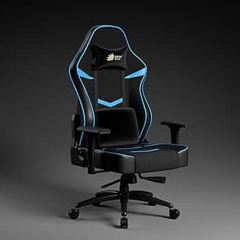 Green Soul Monster Ultimate Series S | Multi-Functional Ergonomic Gaming & OfficeChair | Premium Spandex & PU Leather Fabric | Adjustable Neck, Lumbar Pillow | 4D Adjustable Armrests (Black Blue)