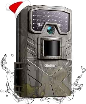 CEYOMUR Wildlife Camera, 36MP 2K Trail Camera with 36pcs IR LEDs Night Vision Motion Activated and IP66 Waterproof for Nature Wildlife Scouting