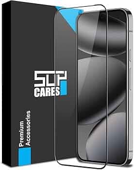 SupCares Tempered Glass for Google Pixel 9, Pixel 9 Pro, Google Pixel 10 and 10 Pro (6.3 Inch) With Installation Kit | Military-Grade Gorilla Screen Protector | Edge to Edge Coverage | Black