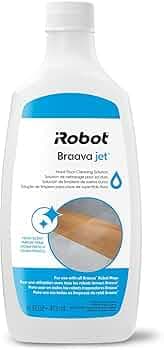 Irobot Replacement Parts- Braava Jet Hard Floor Cleaning Solution, Compatible with all Braava Robot Mops (Clear)