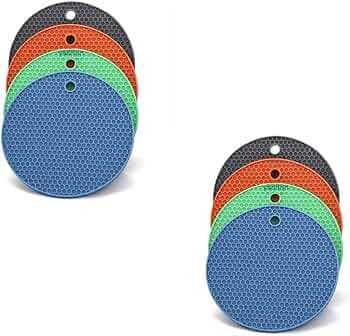 Silicone Trivet Mats for Hot Pots, Coasters for Dining Table, Induction Cooktop Mat, Heat Resistant Kitchen Pads (1)