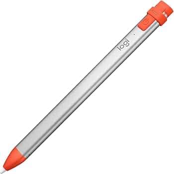 Logitech Crayon Digital Pencil for All iPads (2018 Releases and Later) with Apple Pencil Technology, Anti-roll Design, and Dynamic Smart tip - Intense Sorbet