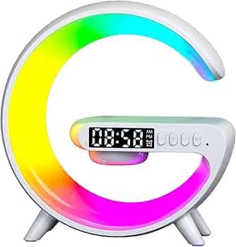 Drumstone Wireless Charger Lamp with Bluetooth Speaker, FM Radio & Dynamic RGB Mood Lights with 15-Year Warranty