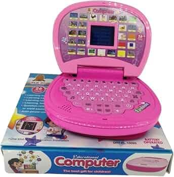 JNiL Kids Computer Toy Baby Laptops for Kids 1 2 3-6 Years Activity Electronics Number & Alphabet Charts for Kids Learning (Pack of 1)