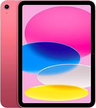 Apple iPad (10th Generation): with A14 Bionic chip, 27.69 cm (10.9″) Liquid Retina Display, 64GB, Wi-Fi 6, 12MP front/12MP Back Camera, Touch ID, All-Day Battery Life – Pink