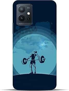 CreativeSoul ''Gym Men'' Printed Hard Back Case for iQOO Z6 5G, Designer Cases & Covers for Your Smartphones