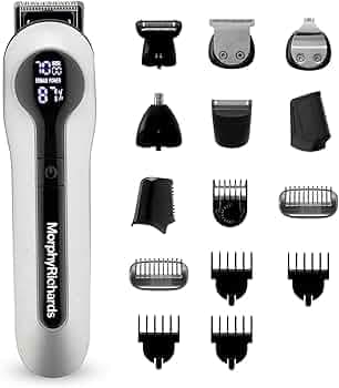 Morphy Richards Kingsman Digital 15-IN-1 Men Body Groomer, White