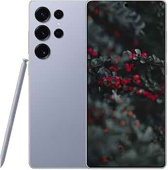 Samsung Galaxy S25 Ultra 5G AI Smartphone (Titanium Silverblue, 12GB RAM, 256GB Storage), 200MP Camera, S Pen Included, Long Battery Life