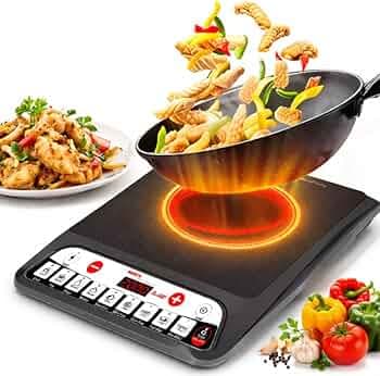 Lapras 𝟏𝟓 𝐘𝐞𝐚𝐫 𝐖𝐚𝐫𝐫𝐚𝐧𝐭𝐲 Induction Cooktop 2000 Watt, Digital Infrared Cooker with Touch Control, Portable Electric Glass Stove, Fast Heating Hot Plate, 8 Preset Cooking Menus