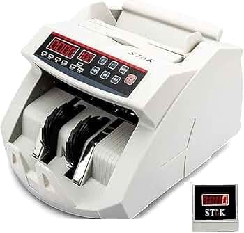 STöK (ST-MC01) Currency Counting Machine, Count INR, EUR, Pound, USD,UV/MG Counterfeit Notes Detection for INR with External Display(1 Year Offsite Warranty)