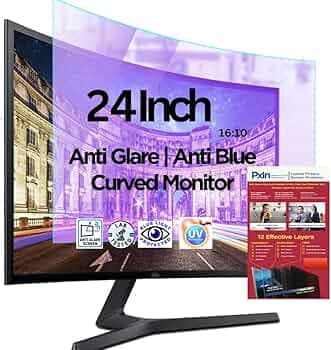 PxIn 24 Inch(16:10) Curved Monitor Anti Glare And Anti Bluelight Screen Guard