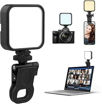 HIFFIN LT-003 Selfie Light with 3000-9000K Adjustable CCT | 3 Light Modes (White/Warm/Natural) | 7W Power, 2000mAh in-Built Battery, USB-C Charging, Portable Size for Phones, Vlogging & Video Making