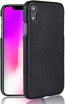 COVERLY for iPhone 10 Back Cover | Flexible Crocodile Pu Leather | Full Camera Protection | Raised Edges | Super Soft-Touch Feel Hard Case | Fabric Protective Cover | Leather Case for Apple iPhone 10
