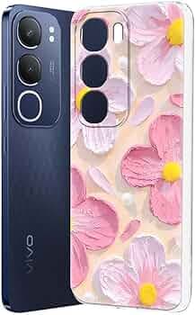 Fashionury Designer Soft Back Cover Case Compatible for Vivo Y29 5G, Printed,Transparent,Flexible, Silicon for Vivo Y29 5G -D1142