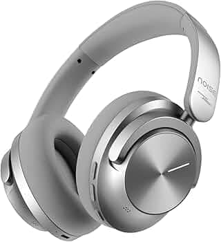 Noise Master Buds Max, Sound by Bose Wireless Over-Ear Headphones, Adaptive ANC, LHDC 5.0, Immersive Spatial Audio,Upto 60H Playtime, Fast Pairing, Wear Detection(Silver)
