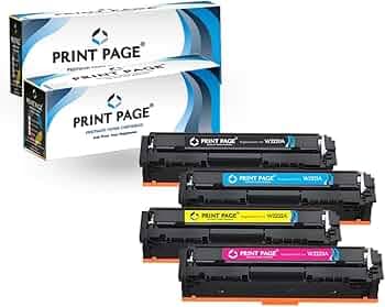 222A Toner Cartridge Compatible for Color LJ Pro Printers 3203, 3288, MFP 3303, MFP 3388 (222A - 4 Color Combo)
