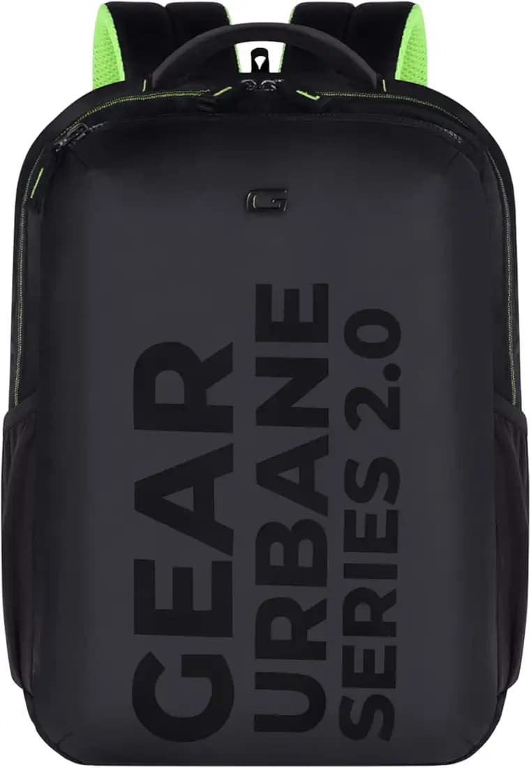 Gear Parker 23L Water Resistant Anti Theft Laptop Bag/Backpack for Men/Women - Black