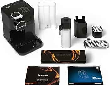 Nespresso Gran Lattissima EN650 Coffee and Espresso Machine by DeLonghi with Aeroccino, 9 Different Recipe, Rapid Heating, Automatic Shut off, Feather Touch Buttons, Black (220 Volts)