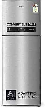 Whirlpool 467L 2star IntelliFresh Convertible Inverter Frost Free Double Door Refrigerator (IF INV CNV 515 ALPHA STEEL-Z, 2s)