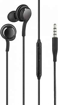 Earphones for Lenovo A5 Earphones Original Like Wired Noise Cancellation In-Ear Headphones Stereo Deep Bass Head Hands-free Headset Earbud With Built in-line Mic, Call Answer/End Button, Music 3.5mm Aux Audio Jack (AK16, Black)