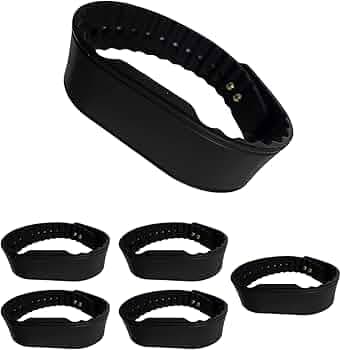 LINQS Smart RFID/NFC Wrist Band - with high Memory NXP NXP NTAG216 RFID/NFC Chip (Black) (2)