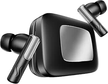 Original Earbuds for Boat Master Buds 2 Wireless Bluetooth with Immersive Sound, Ergonomic Design, Smooth Connectivity, Pocket-Friendly Charging Case for Smartphones,Laptop(Black)