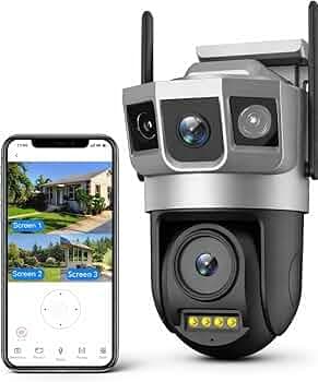 Dr Vision 3MP WiFi Light Bulb Camera for Home Indoor | 360° V (New Dual Lens PTZ)