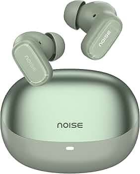 Noise Newly Launched Buds Connect 3 Truly Wireless Earbuds with 40H of Playtime, Quad Mic with ENC, Low Latency, 10mm Driver, BT V5.4(Sage Green)
