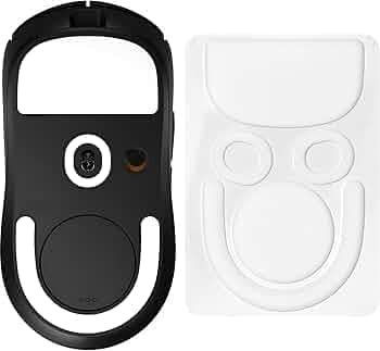 ESPTIGER ICE V2 Gaming Mouse Skates for Logitech G PRO X Superlight 2 - Smooth PTFE Replacement Feet, 2.5D Curved Edges, 3M Adhesive, White