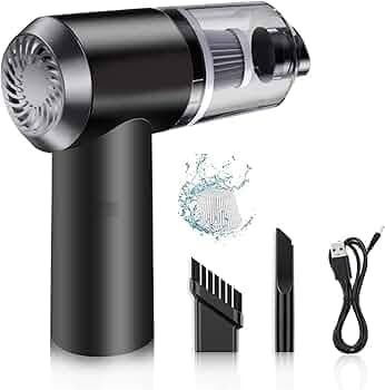 VENO Portable Electric Nail Drill Professional Cleaner Dust Collection/2 in 1 Car Vacuum Cleaner Handheld Wireless Home Car USB Rechargeable Hand Cart, Moving Box Recycled Material (2 in 1 vacuum)