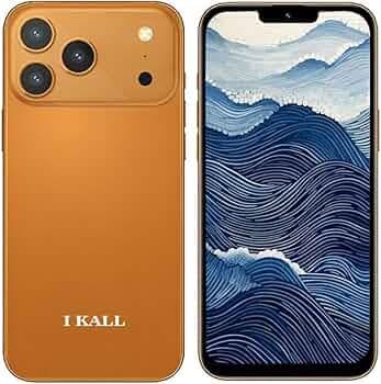 IKALL Z10 Smartphone Mobile | Android 14 | 6.53” HD Display | 4GB RAM 64GB ROM | 20MP Rear & 8MP Front Camera | 5000mAh Battery | Octa-Core Processor | Orange Color