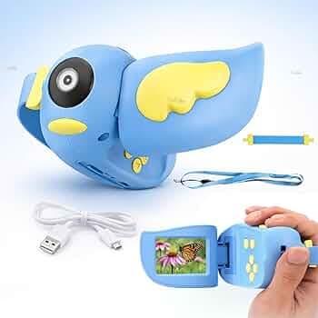Toy Imagine Kids Digital Camera 20MP, 1080P Handheld Camcorder for Boys & Girls with 2-Inch Screen Games & Fun Filters USB Rechargeable Birthday Gift for Children Ages 3–10(Blue) Card Not Included