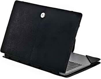 Cover for Lenovo Yoga 6 AMD Ryzen 7 5700U 13.3 Inches 2-in-1, 82Nd00Dnin Laptop, PU Leather Case Portfolio Protective Cover Sleeve, Black (BK4654)